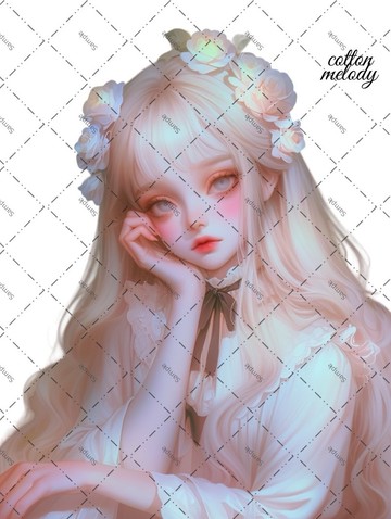 original sticker no.1803 人物貼紙 原創貼紙 原創人物貼紙 裝飾貼紙 cotton melody