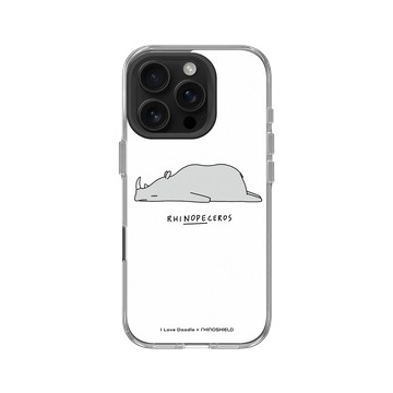 iPhone 16 Pro Clear Case（相機按鈕） 透明 - ilovedoodle (Lim Heng Swee) - Rhinopeceros 犀牛