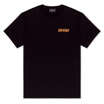 RIPNDIP BURN TEE (BLACK)