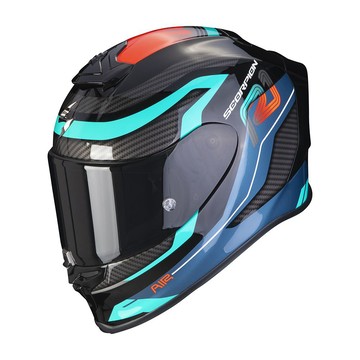 【進口首選】SCORPION EXO-R1 AIR VATIS BLACK BLUE RED 黑藍紅 全罩 蠍子帽
