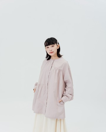 女裝 親子系列 不對稱剪接短洋裝 兩色售