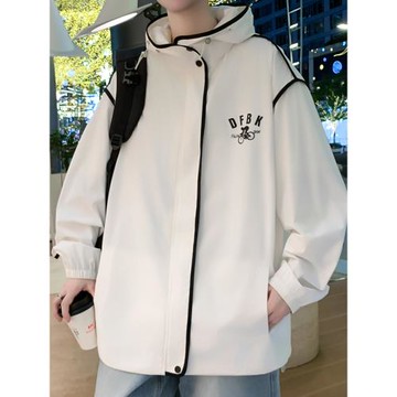 冰絲輕薄款夏季休閑防曬衣男2025新款防紫外線防曬服戶外透氣外套