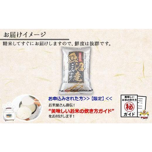 ふるさと納税 新潟県 南魚沼市 ES368  新潟県 南魚沼産 コシヒカリ お米 20kg×計6回 精米済み 半年間 毎月発送 こしひかり（お米の美味しい炊き方…