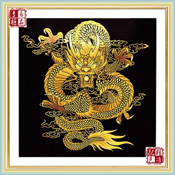 中國炫金龍印花十字繡新款客廳自己手工舞動龍點貼滿磚鉆石畫
