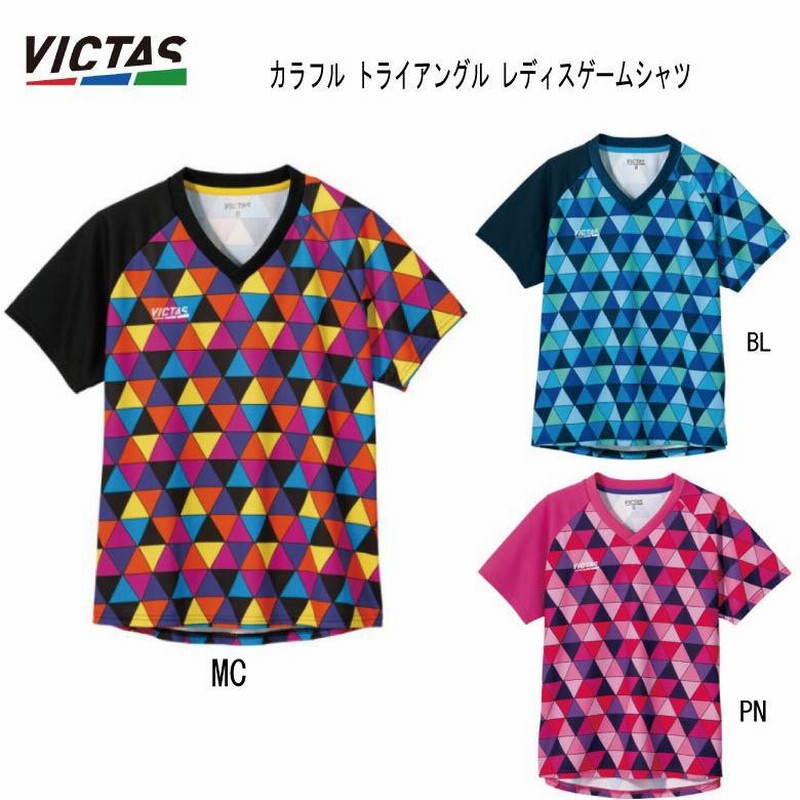 即納可 卓球：VICTAS ヴィクタス TSP VICTAS PLAY 卓球ウエア カラフル