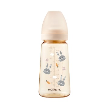 MOTHER-K 精粹極簡 PPSU 奶瓶 兔子版  晨曦白  280ml  1個