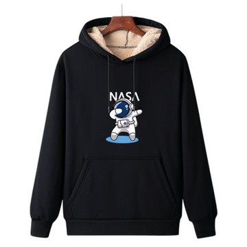 加絨加厚連帽衛衣2023秋冬季男士韓版寬松羊羔毛絨外套百搭ins潮