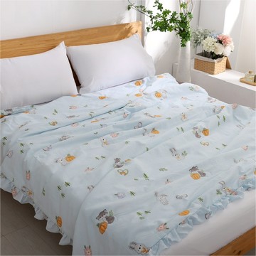 [ Pure Sleep純好眠 ] 舒柔泡泡紗夏日涼被-雙人加大