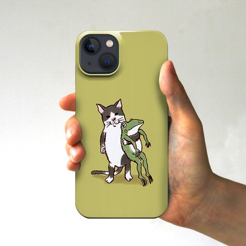 iPhone 手機殼 Nakayoshi黃灰色