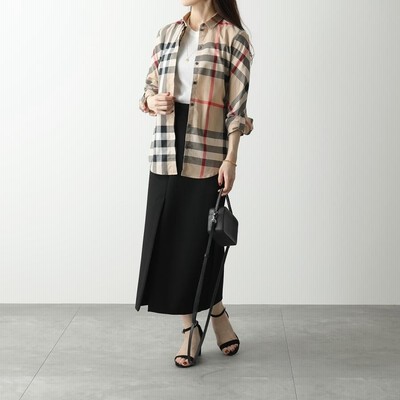 BURBERRY バーバリー チェック ブラウス 8019441 レディース