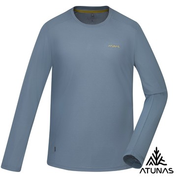 【ATUNAS 歐都納】男款POLARTEC POWER DRY長袖T恤A1TSGZ01M深岩灰
