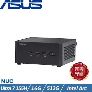ASUS華碩 NUC 14 Pro 迷你桌機 Ultra 7 155H/16G/512G SSD/W11/RNUC14RVHU7068A9I