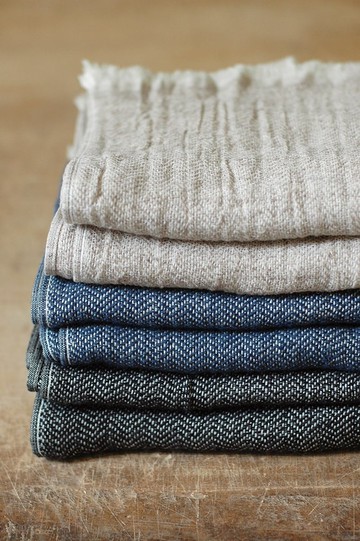 【倉敷意匠】人字形紗布圍巾 厚款 (28482系列)