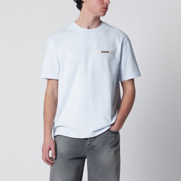 Light blue T-shirt with Gros Grain logo
