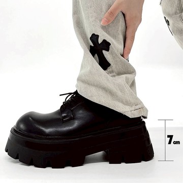 TOP_KOREA (增高7公分) 厚底德比皮鞋 K189