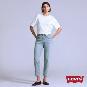 Levi sBLUETABColumn高腰直筒牛仔褲 / 微彈性面料 / 日本製 女生牛仔褲 人氣新品