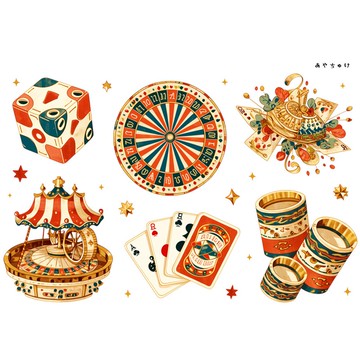 【6 月新品】20-134-0268 裁切紙 馬戲團風格