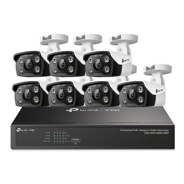 TP-Link VIGI NVR1008H-8MP搭VIGI C340 4MP *7 戶外全彩組合包