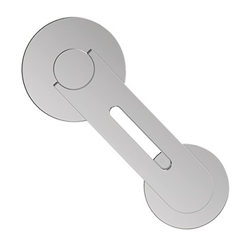 AHOYE 特斯拉 Mac專用 隱形磁吸式手機支架 穩固支撐 360度旋轉 單手操作  1個  銀色