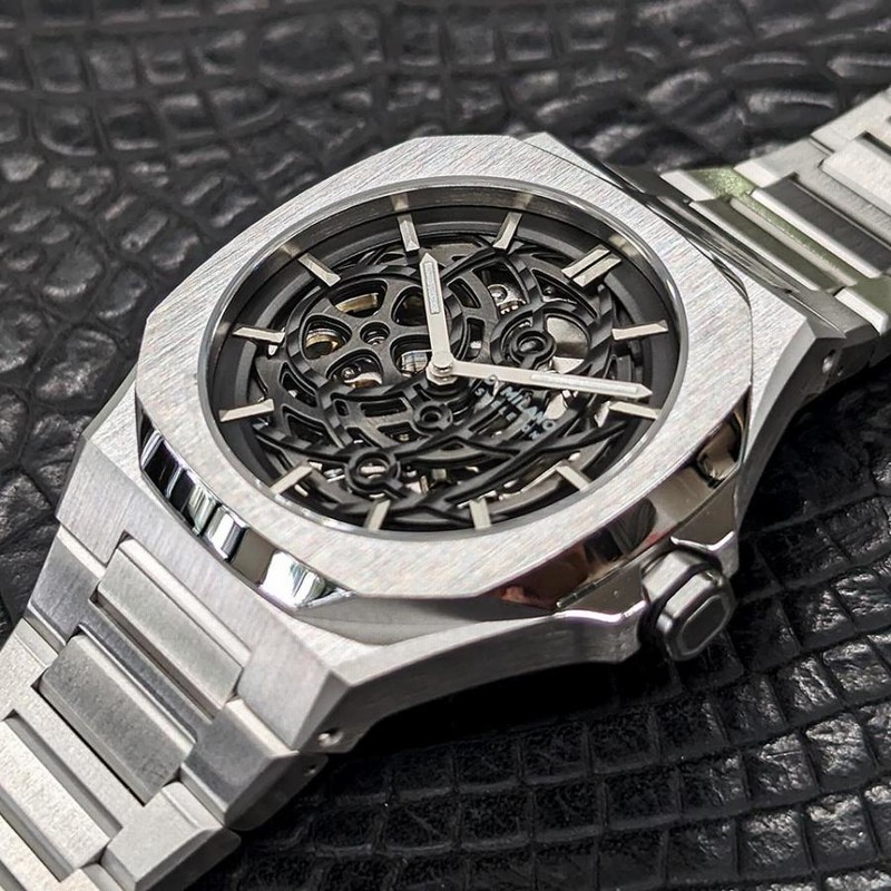 D1 MILANO-SKBJ02 スケルトン 腕時計 自動巻き