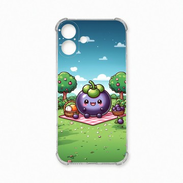 iPhone 16 Plus 殼 TRON IPhone 16 PLUS 野餐的山竹系列 四角防摔殼 手機殼
