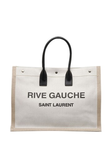 Saint Laurent Pre-Owned - Rive Gauche canvas tote bag - women - Canvas - One Size - White