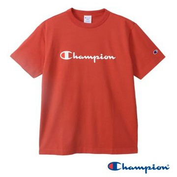 Champion 官方直營 男款 BASIC 大LOGO印花素面短袖TEE-紅色(C3-X353-962)