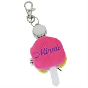 大賀屋 米妮 伸縮 吊飾 鑰匙套 鑰匙圈 掛飾 迪士尼 美妮 disney 日貨 正版授權 J00010337