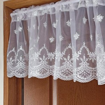 BonBon naturel 純白之戀蕾絲簾  白色  145cm x 35cm