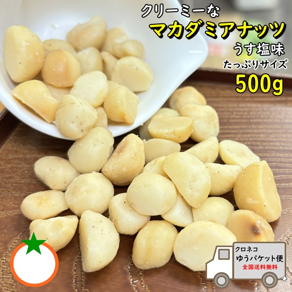 おつまみ マカダミアナッツ うす塩味 たっぷりサイズ 500g クリーミーなナッツ