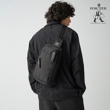 PORTER INTERNATIONAL - 自信經典NEW HEAT單肩包 - 全黑