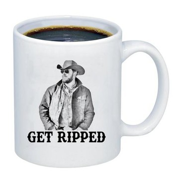 get ripped 歌手簡約 陶瓷禮物杯子 11oz 咖啡馬克杯