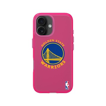 iPhone 16 Clear 粉漾桃 - NBA - Logo-金州勇士 Golden State Warriors - Light
