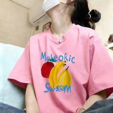 多色短袖  美式上衣 短袖女 純棉短袖 夏天短袖 大碼女裝 韓繫上衣 印花短袖 圓領T恤 100kg 大尺碼短袖
