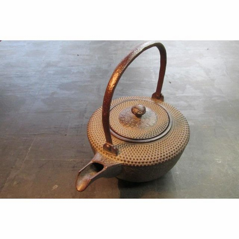 平安祥雲の銚子鉄瓶