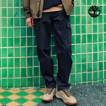 Timberland官方旗艦 男款灰黑色快乾彈性工裝長褲|0YH9ECN1