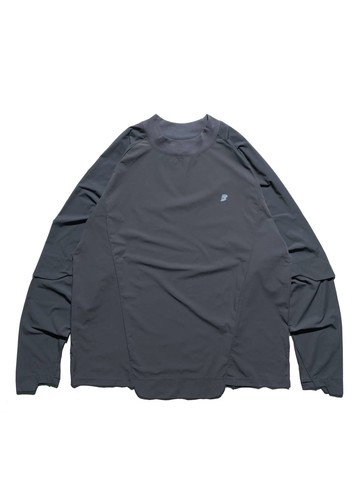 OCTO GAMBOL® PS-01T-2 層次剪裁長Tee| 灰
