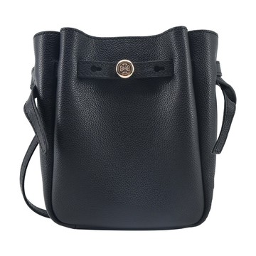 TORY BURCH Romy 束帶繩斜背包(黑色)