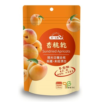 統一生機杏桃乾70G