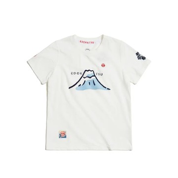 江戶勝女裝｜經典富士山字體短袖T恤
