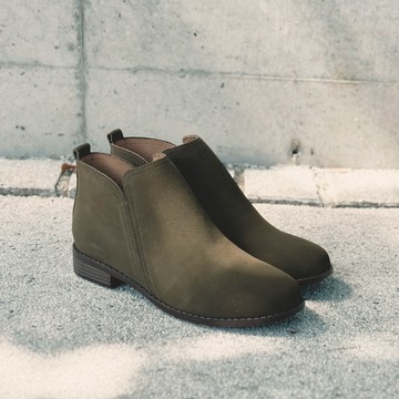 慢行下北澤防水靴-橄欖褐。Bubble Nara波波娜拉。NA66-38