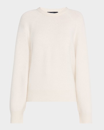 Cora Raglan-Sleeve Cashmere Sweater