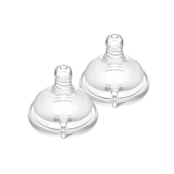 KU.KU酷咕鴨 PLUS仿親餵奶嘴 寬口十字 S/M/L/XL-2入【德芳保健藥妝】