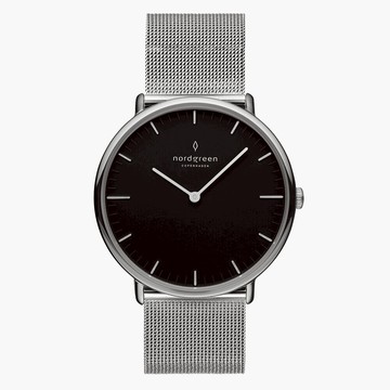 送禮首選★Nordgreen Native本真 月光銀系列米蘭帶腕錶36mm(NR36SIMESIBL)  附提袋【全館滿額折價★APP下單點數4倍送】線上購買享_實體門市同步服務