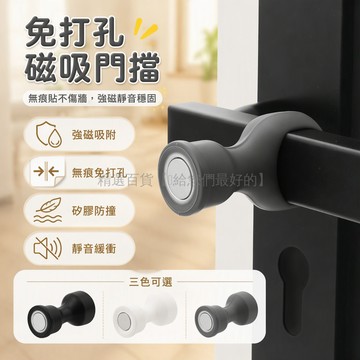 台灣出貨✨ 免打孔強磁門吸 靜音防撞墊 適用手把光滑牆面 臥室衛生間書房 納米膠背貼不留痕