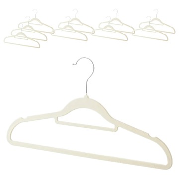 hoi 好好生活 無痕防滑衣架  10個  白色