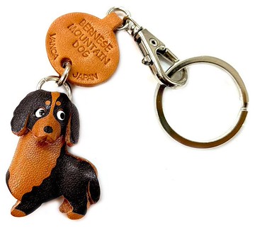 伯恩山犬 狗狗 本革鑰匙圈 牽繩吊飾 手作 日本製造 VANCA