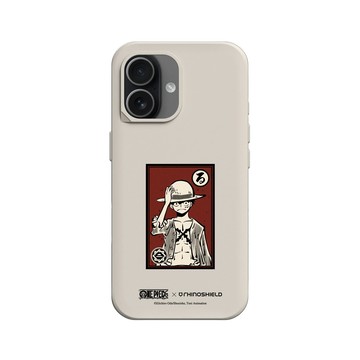 iPhone 17 SolidX 貝殼灰 - 航海王 One Piece - 角色畫框系列-魯夫