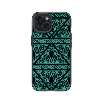 iPhone 15 Clear 酷墨灰 - Assassin's Creed - Valhalla - Crest Pattern