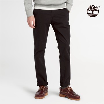 Timberland 男款黑色合身卡其休閒褲|A29Q2001